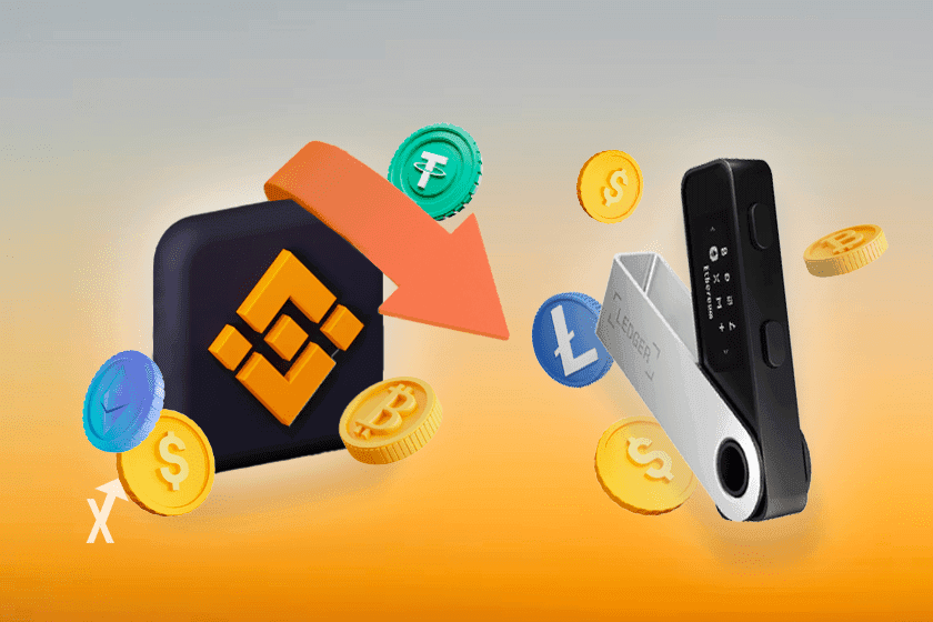 binance ledger transfert