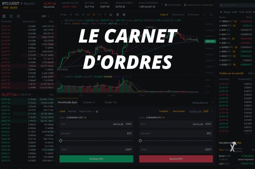 carnet d'ordres